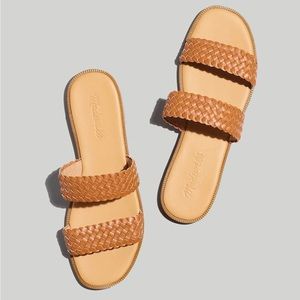 NWOT - The Teagan Slide Sandal in Leather (Burnished Caramel)